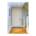 Diseños de puerta principal de madera blancos simples de alta calidad del precio bajo de la alta calidad